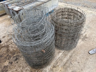 Lot 99 - 3 x reels stock fencing (Located in Barnham,...