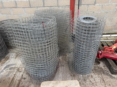Lot 102 - 3 x reels fencing 2x2 inch (Located in Barnham,...