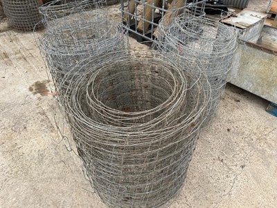 Lot 105 - 3 x reels stock fencing (Located in Barnham,...