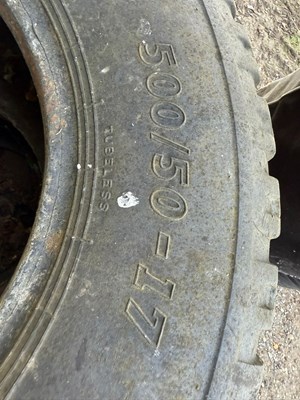 Lot 120 - Pair of BKT 500/50-17 tyres (Located in...