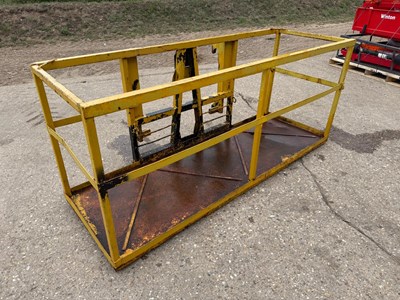 Lot 124 - Man cage - JCB Q fit brackets - ⁠Tine holders -...