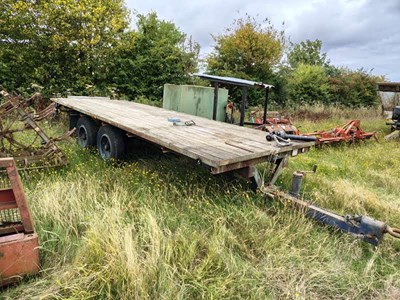 Lot 128 - 20ft x 7ft Flatbed Trailer (Located...