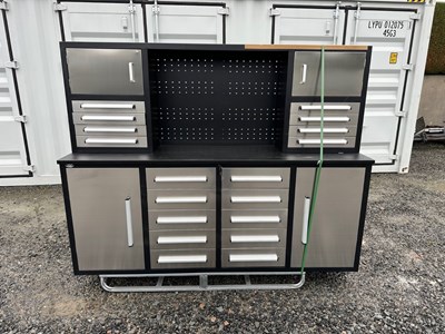 Lot 164 - Unused Stainless Steel 7ft Workbench, 18...