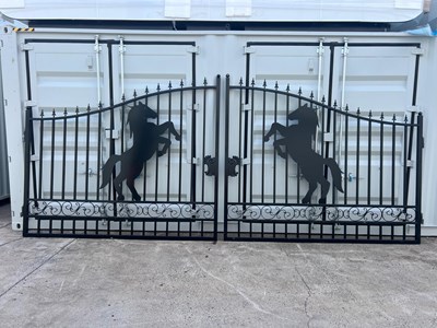 Lot 169 - Unused 14 ft Bi-Parting Gate, Horse (Located...