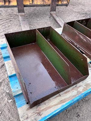 Lot 184 - Metal parts tray storage (Located in Barnham,...