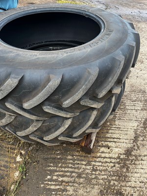 Lot 264 - The first pair of Michelin 420/85 R34 Tyres....