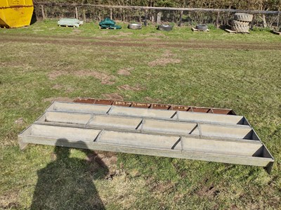 Lot 126 - Qty of Metal Feed Troughs