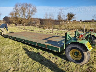 Lot 158 - G T Bunning & Sons 3t Hydraulic Low Loader...