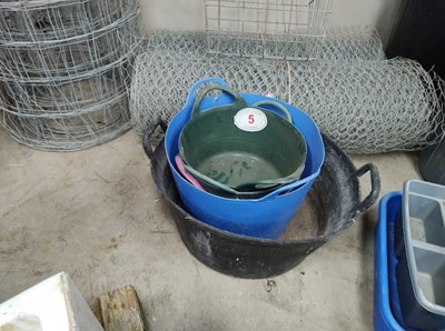 Lot 5 - Qty of Plastic Buckets