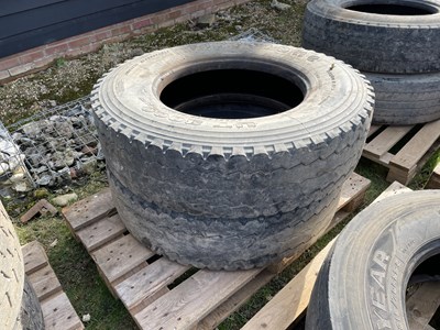 Lot 78 - Pair of 295/80R22.5 Lorry Tyres