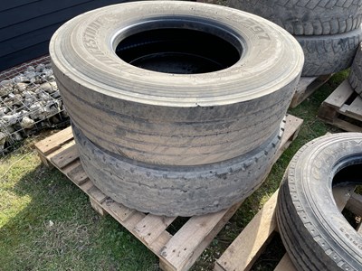 Lot 84 - Pair of 315/80R22.5 Lorry Tyres