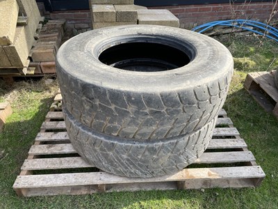 Lot 76 - Pair of 295/80R22.5 Lorry Tyres