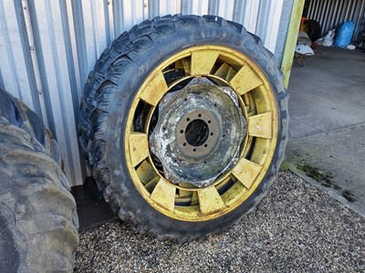 Lot 26 - Set of Front and Rear Rowcrop Wheels (Rear...
