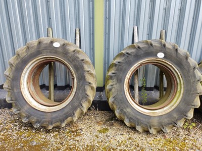 Lot 27 - Pair of Stocks Dual Rear Wheels with Clamps