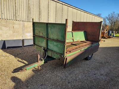 Lot 59 - Fraser Tipping Trailer with Greedy Boards