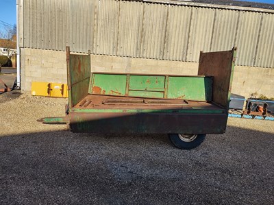 Lot 59 - Fraser Tipping Trailer with Greedy Boards