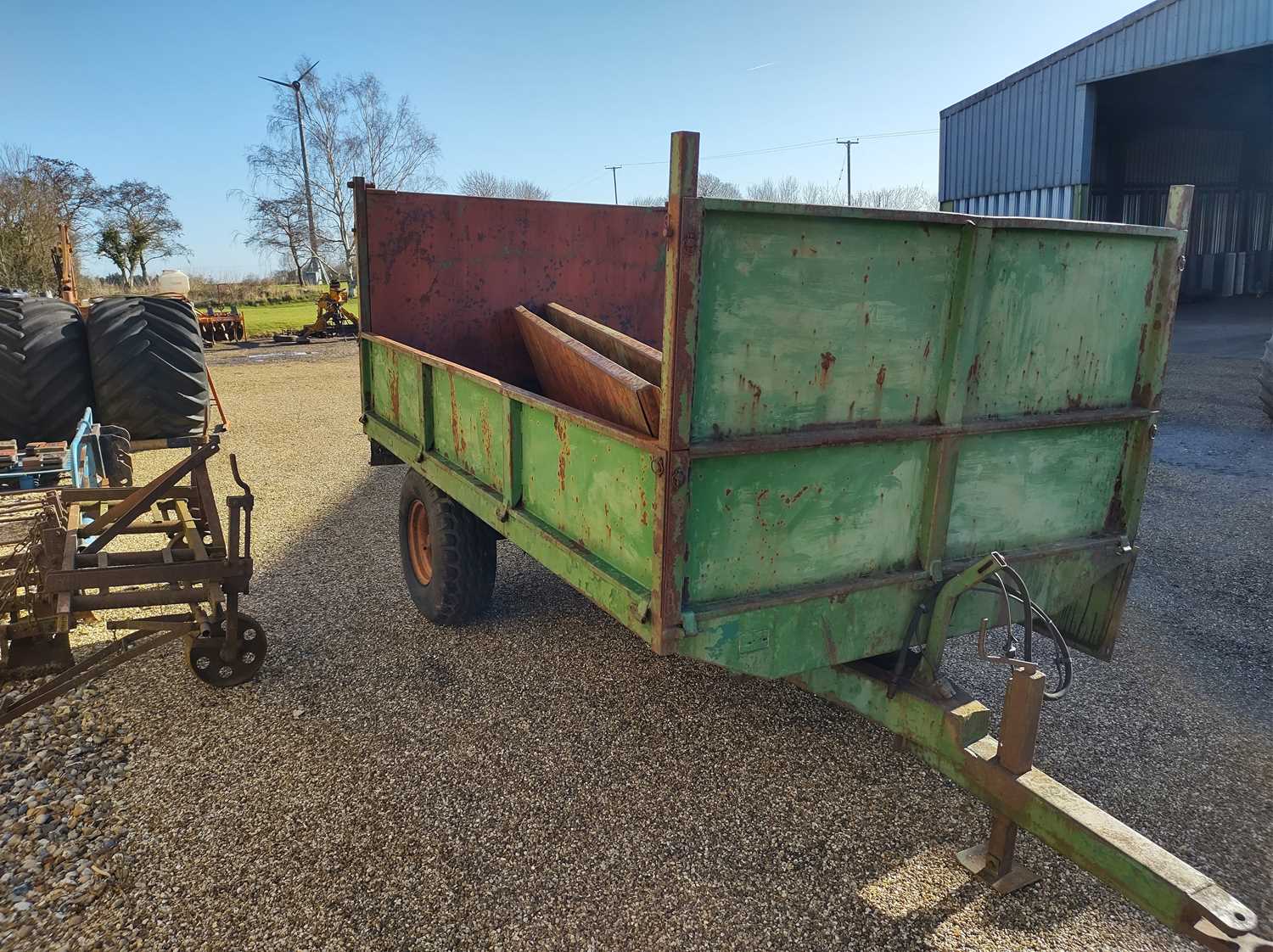 Lot 59 - Fraser Tipping Trailer with Greedy Boards