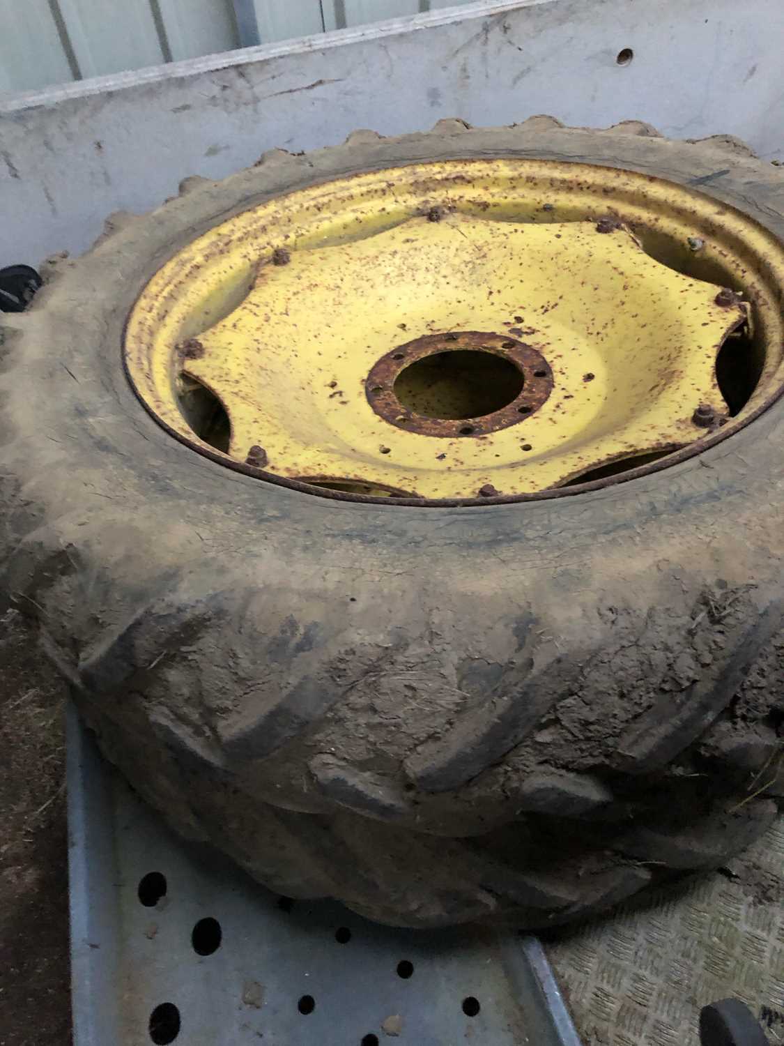 Lot 88 - Pair of John Deere Rear Wheels and Tyres