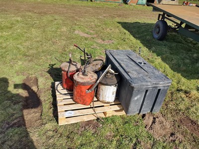 Lot 154 - Qty of Grease Gun Pumps and HGV Transport Box