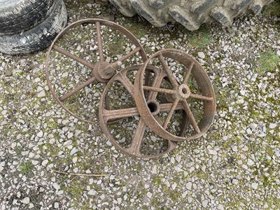 Lot 225 - 3x Shepherd Hut Wheels