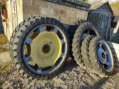 Lot 55 - Qty of Row Crop Wheels (Rear Kleber 9.5R48....