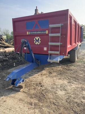 Lot 81 - Marshall 12t Grain Trailer (2015) with...