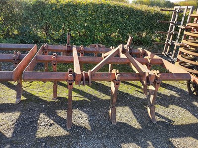 Lot 66 - 9 Leg Massey Ferguson Chisel Plough with Depth...